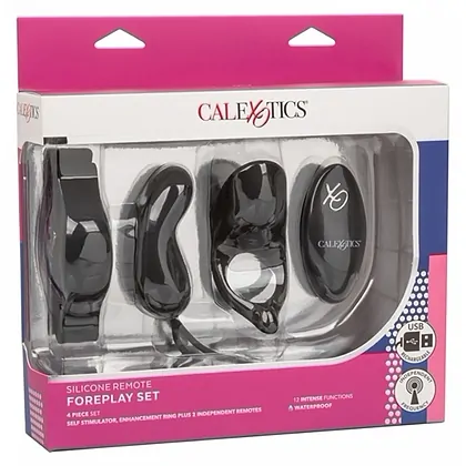 Set Remote Foreplay CalExotics Negru