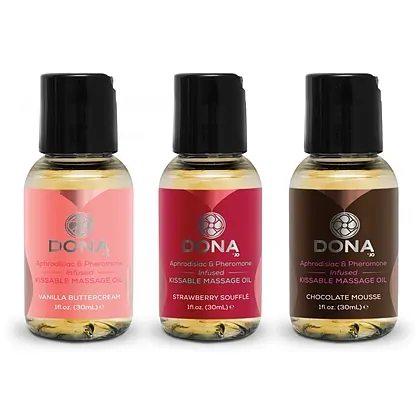 Set Ulei Masaj Dona Gift Set Flavored 3 x 30ml