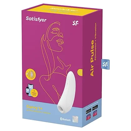 Stimulator Clitoris Satisfyer Curvy 1 Plus Alb