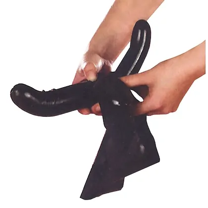 Strap-On Dublu Latex L Negru