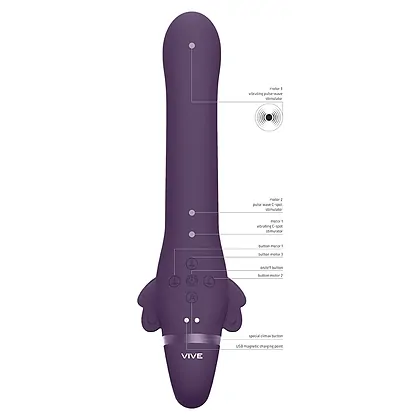 Strap-On Satu Pulse-Wave And Vibrating Mov