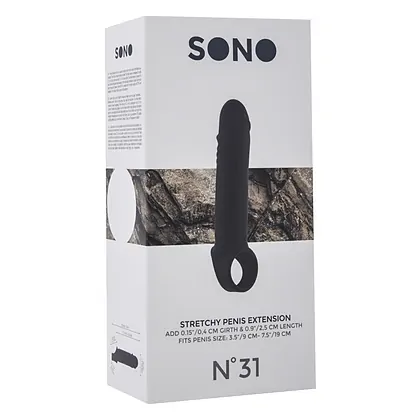 Stretchy Penis Extension No.31 Negru