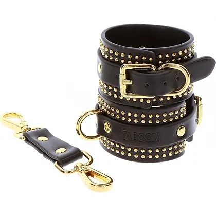 Studded Wrist Cuffs Set Negru