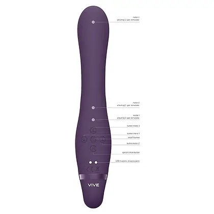 Suki Vibrating Strapless Strap-on Rabbit Mov