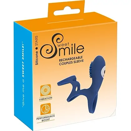 Sweet Smile Rechargeable Couple Albastru