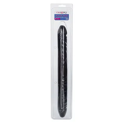 Veined Double Dildo 18 inch Negru