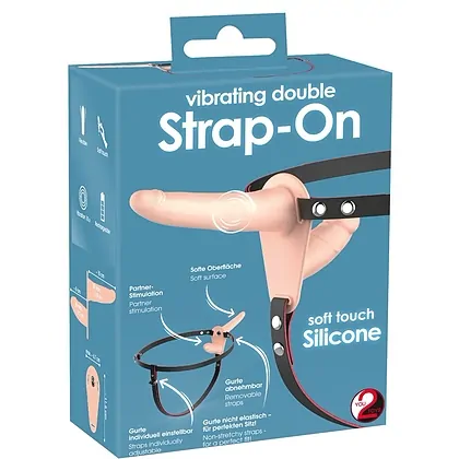 Vibrating Double Strap-On