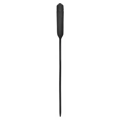 Vibrating Plug Extra Long Urethral Sounding Negru