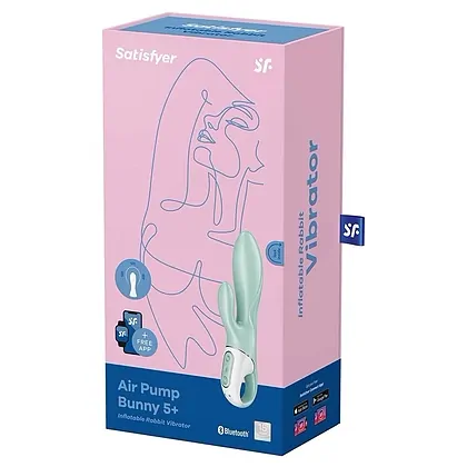 Vibrator Air Pump Bunny 5 Verde