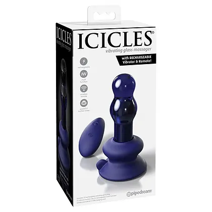 Vibrator Anal Icicles No 83 Albastru