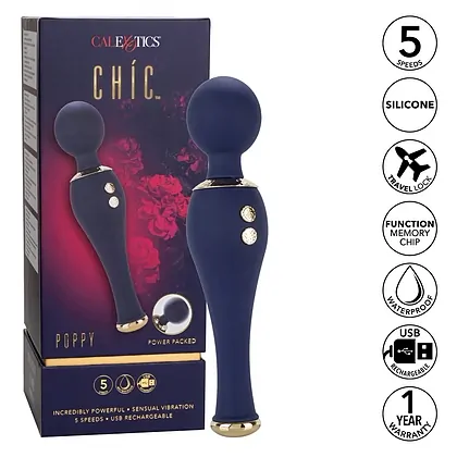 Vibrator Chic Poppy Albastru