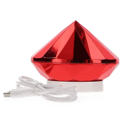 Vibrator Clitoridian Ruby Red Diamond Rosu