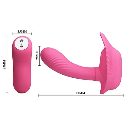 Vibrator Cochilia Dragostei Cu Telecomanda Roz