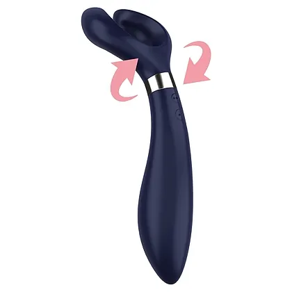 Vibrator Cuplu Partner Multifun 3 Albastru