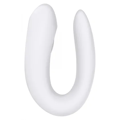 Vibrator Cuplu Satisfyer Double Joy Alb