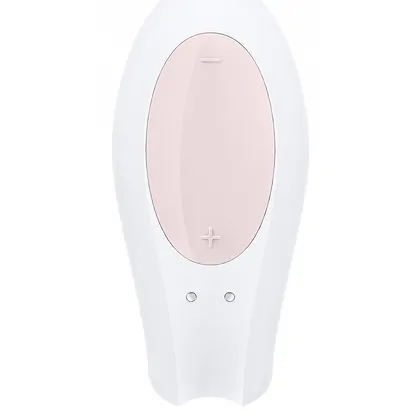 Vibrator Cuplu Satisfyer Double Joy Alb