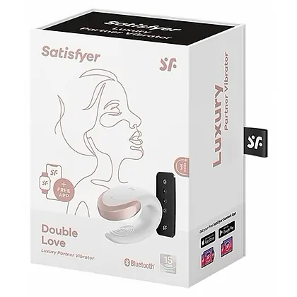 Vibrator Double Love Luxury Partner Alb