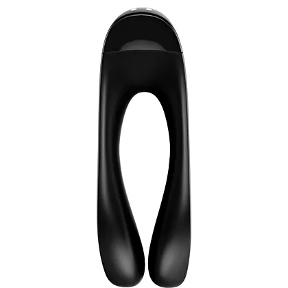 Vibrator Finger Candy Cane Satisfyer Negru