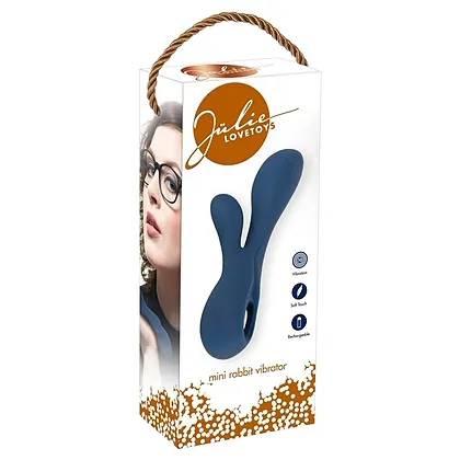 Vibrator Julie Mini Rabbit Albastru