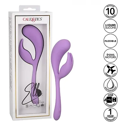 Vibrator Liquid Silicone Dual Flicker Mov