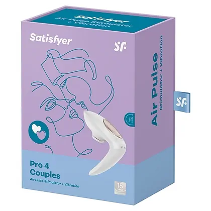 Vibrator Pentru Cupluri Satisfyer Pro Alb