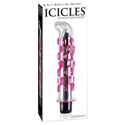 Vibrator Punct G Din Sticla Icicles No.19 Transparent