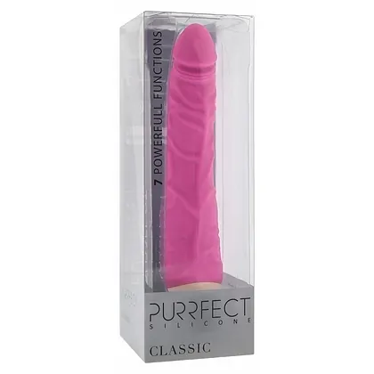 Vibrator Purrfect Silicone Classic 18cm Roz