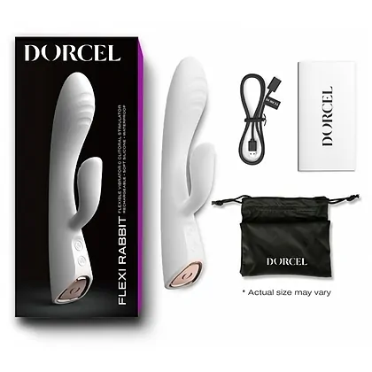 Vibrator Rabbit Dorcel Flexi Heating Alb