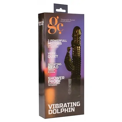 Vibrator Rabbit Vibrating Dolphin Negru