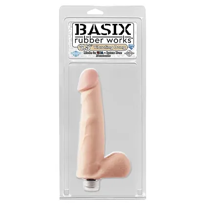 Vibrator Realistic cu Testicule Basix Rubber Works 7.5 Inch