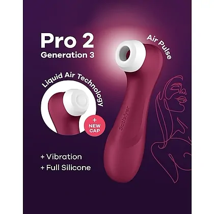 Vibrator Satisfyer Pro 2 Generation 3 Air Pulse Rosu