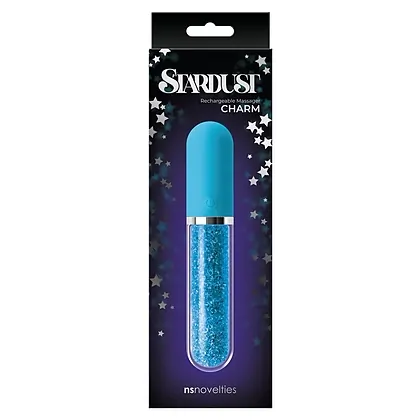 Vibrator Silicon Clasic Stardust Charm Albastru