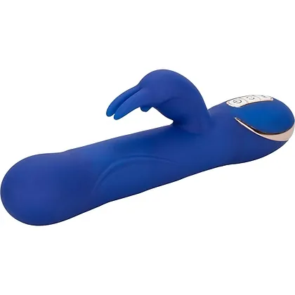 Vibrator Silicone Rotating Rabbit Albastru