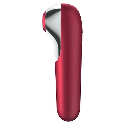 Vibrator Smart Dual Love Air Pulse Rosu