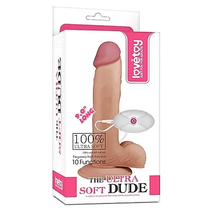 Vibrator The Ultra Soft Dude Flesh