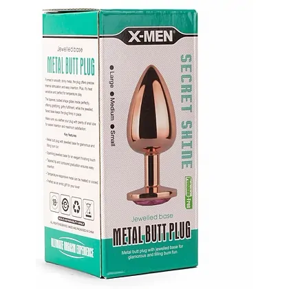 X-MEN Anal Plug Secret Shade Metal L Roz