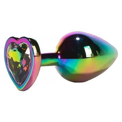 X-MEN Secret Shine Metal Anal Plug Rainbowheart S Multicolor